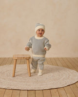 Quincy Mae Relaxed Knit Sweater || Ocean