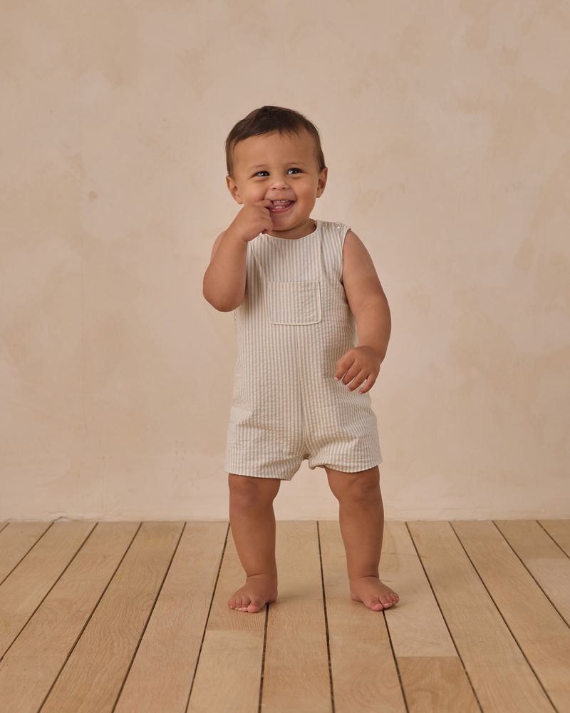 Georgie Romper | Sky Stripe by Noralee