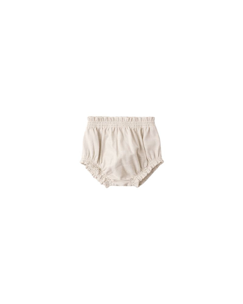 Gathered Bloomer || Oat Micro Stripe by Quincy Mae