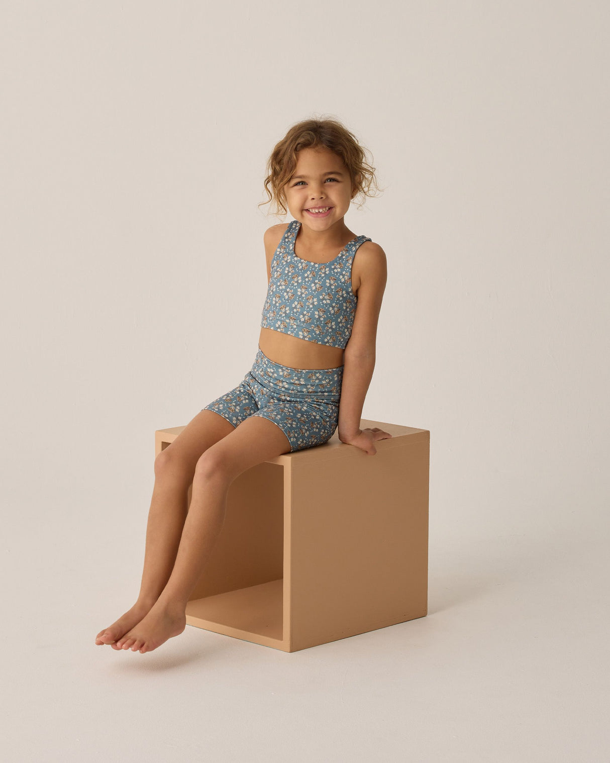 Swift Sports Bra || Blue Floral by Rylee + Cru