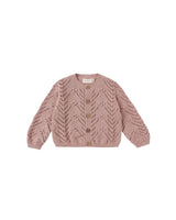 Knit Cardigan || Mauve by Quincy Mae