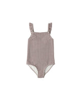 Positano One-Piece || Chocolate Houndstooth by Rylee + Cru