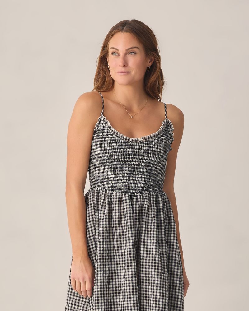 Women's Chrissy Dress | Black Check by Rylee + Cru