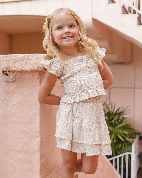 Tiered Mini Skirt || Summer Garden by Rylee + Cru
