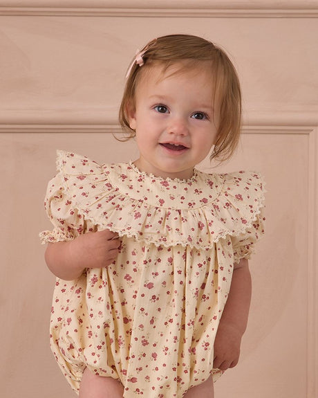 Eva Romper | Red Floral by Noralee