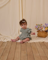 Hazel Romper || Aqua by Noralee