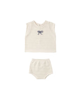 Scallop Knit Baby Set || Natural by Rylee + Cru
