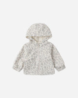 Rain Coat || Blue Floral by Quincy Mae
