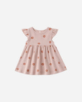 Flutter Sleeve Dress || Pink Daisy by Quincy Mae