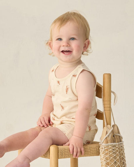 Sleeveless One-Piece || Lobster by Rylee + Cru