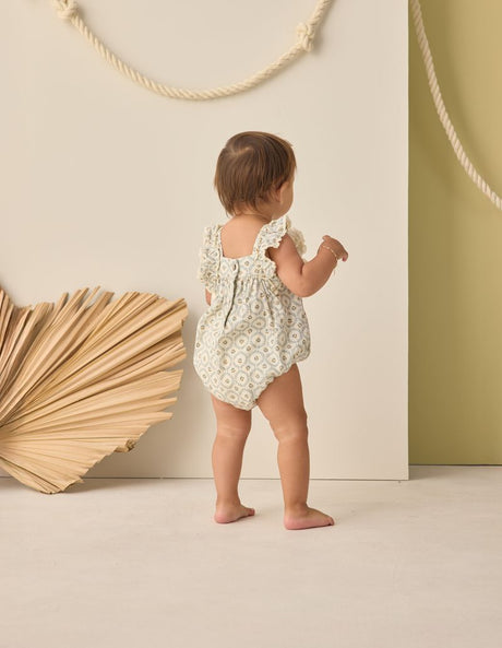 Maya Romper || Green Fleur by Rylee + Cru