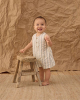 Mavrick Romper || Wave Stripe by Rylee + Cru