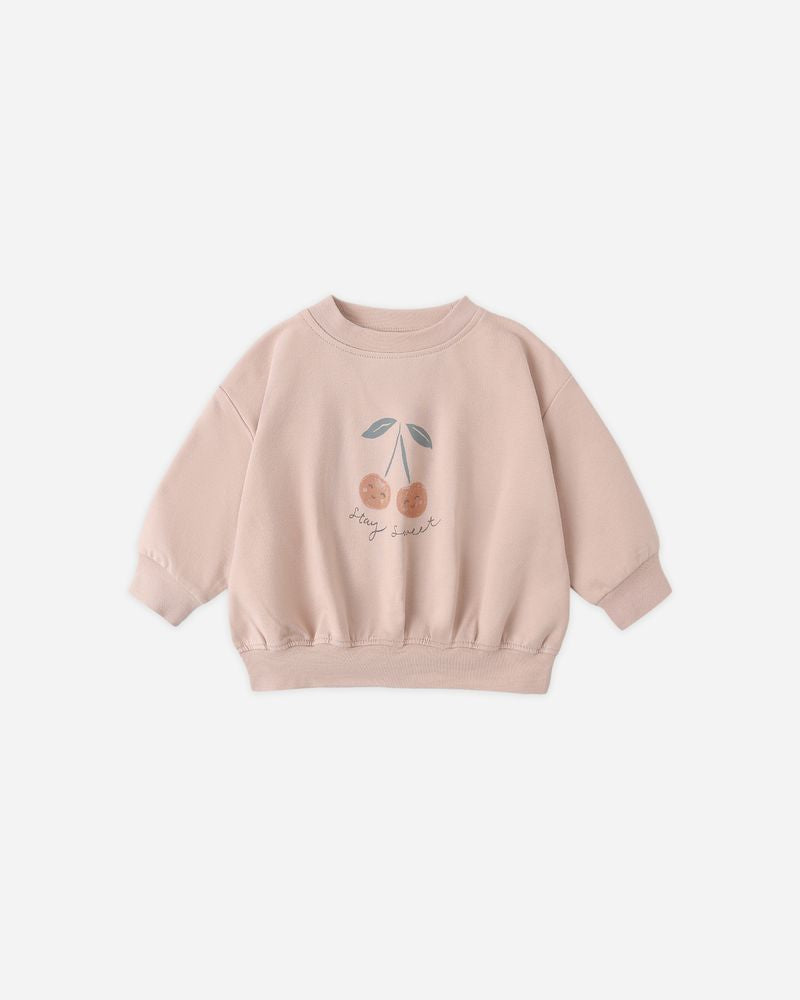 Relaxed Sweatshirt || Cherry by Quincy Mae