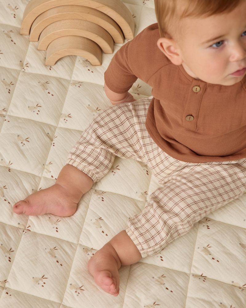 Woven Pant || Cedar Check by Quincy Mae