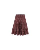 Ruffle Tiered Midi Skirt || Harvest Berry by Rylee + Cru