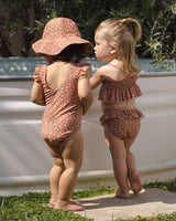 Scoop Back One-Piece Swimsuit || Poppy Floral by Quincy Mae