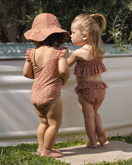 Scoop Back One-Piece Swimsuit || Poppy Floral by Quincy Mae