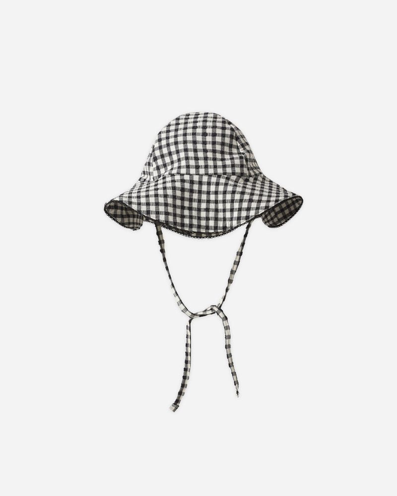 Swim Hat || Black Gingham by Rylee + Cru