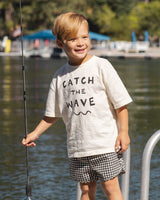 Swim Trunk || Black Gingham by Rylee + Cru