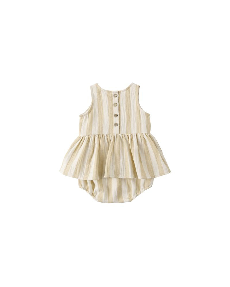 Skirted Tank Romper || Summer Stripe by Quincy Mae