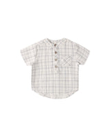 Jaxson Shirt || Blue Plaid by Quincy Mae