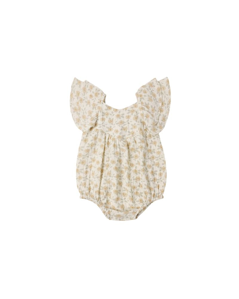 Roxy Romper || Yellow Floral by Rylee + Cru