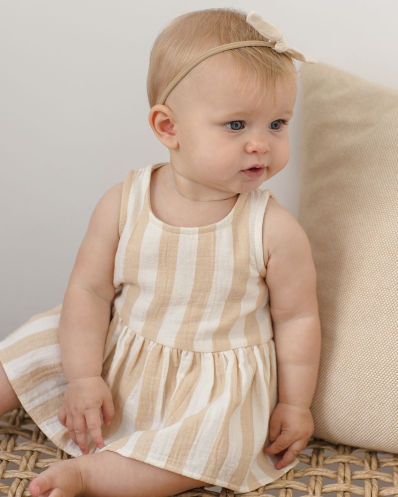 Skirted Tank Romper || Summer Stripe by Quincy Mae