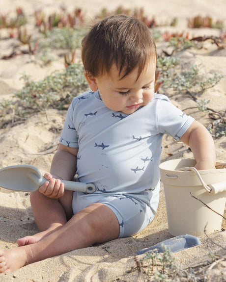 Shorty One-Piece || Sharks by Rylee + Cru