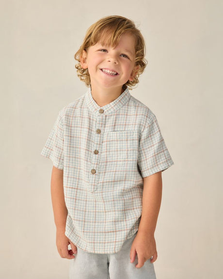 Mason Shirt || Light Blue Plaid by Rylee + Cru