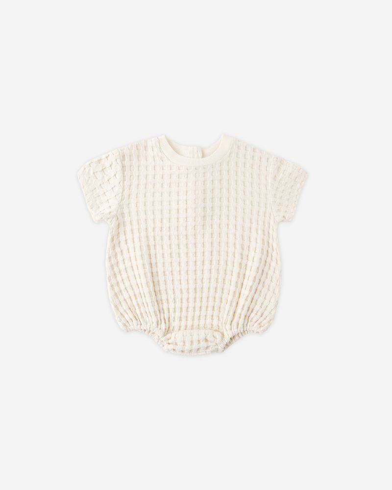 Relaxed Bubble Romper || Natural by Quincy Mae