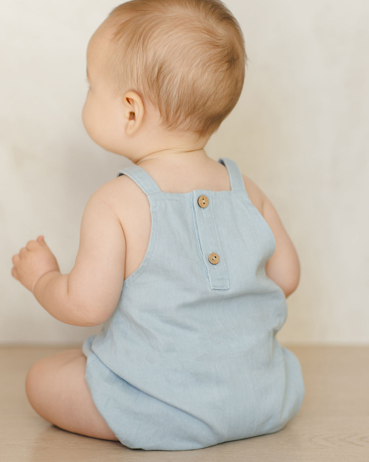 Thomas Romper || Chambray by Quincy Mae
