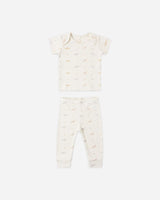 Ribbed Short Sleeve Tee + Legging Set || Dinos by Quincy Mae
