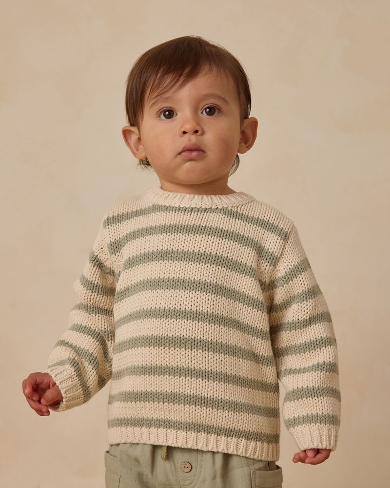Rex Sweater || Fern Stripe by Quincy Mae