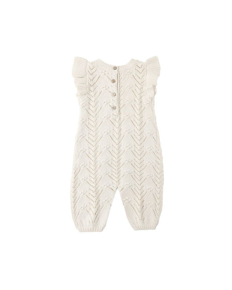 Mira Knit Romper || Natural by Quincy Mae