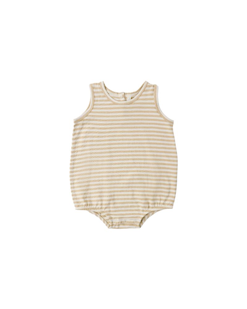 Bubble Onesie || Butterscotch Stripe by Rylee + Cru