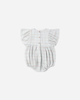 Kalea Romper || Light Blue Plaid by Rylee + Cru