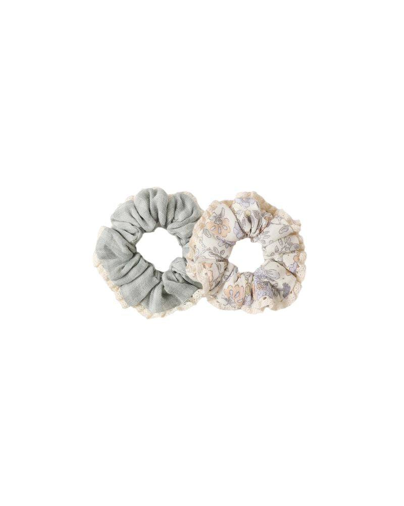 Scrunchie Set || Green Gingham, Bloom by Rylee + Cru
