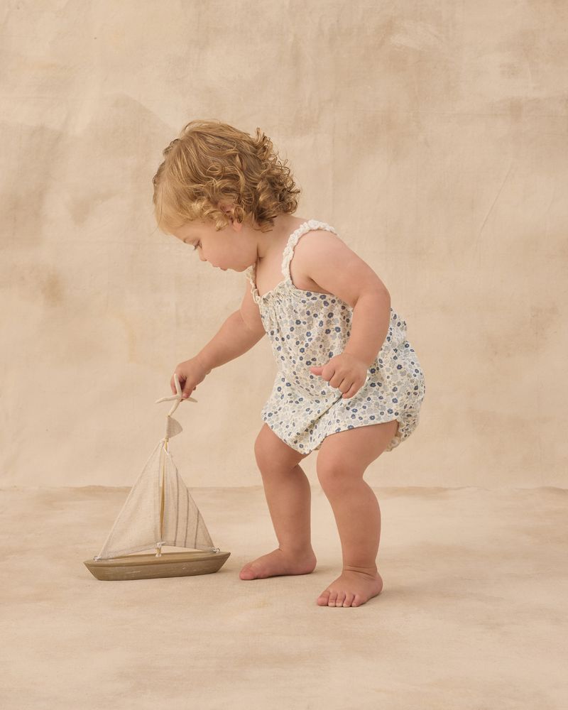 Swing Top & Bloomer Set || Blue Ditsy by Rylee + Cru