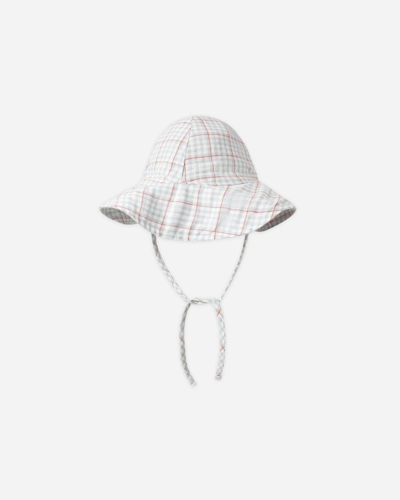Floppy Sun Hat || Light Blue Plaid by Rylee + Cru