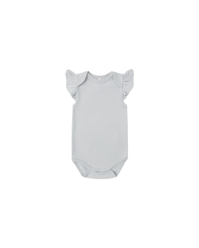 Flutter Sleeve Bodysuit || Sky by Quincy Mae