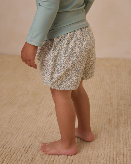Boys Swim Short || Green Garden by Quincy Mae