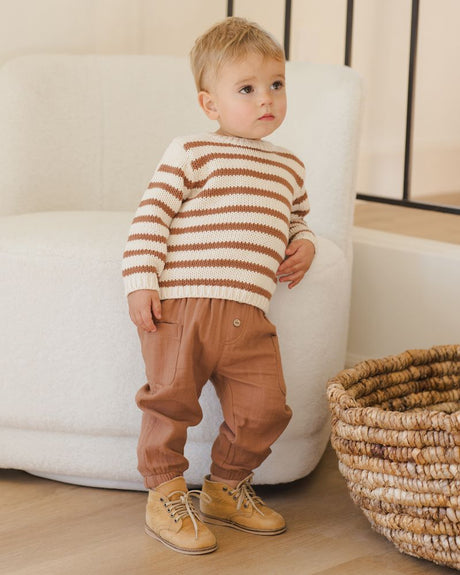 Rex Sweater || Cedar Stripe by Quincy Mae