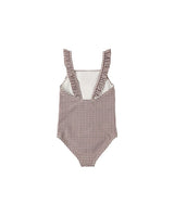 Positano One-Piece || Chocolate Houndstooth by Rylee + Cru