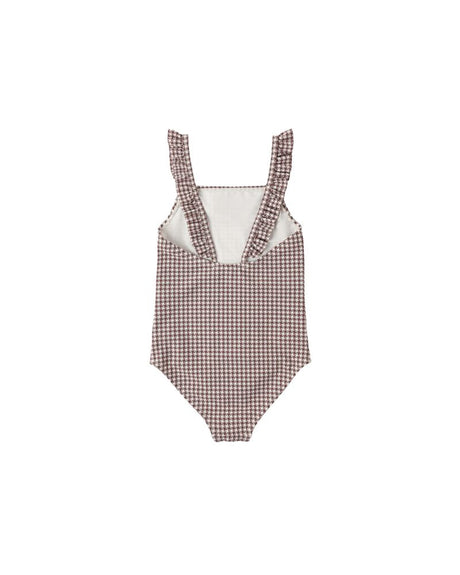 Positano One-Piece || Chocolate Houndstooth by Rylee + Cru