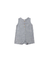 Mavrick Romper || Marine Gingham by Rylee + Cru