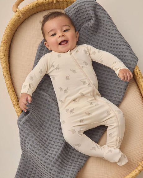 Waffle Baby Blanket || Ocean by Quincy Mae