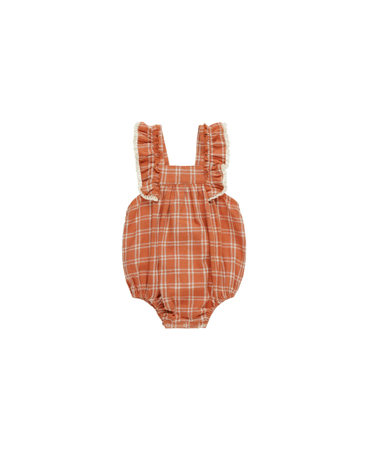 Maya Romper || Poppy Check by Rylee + Cru