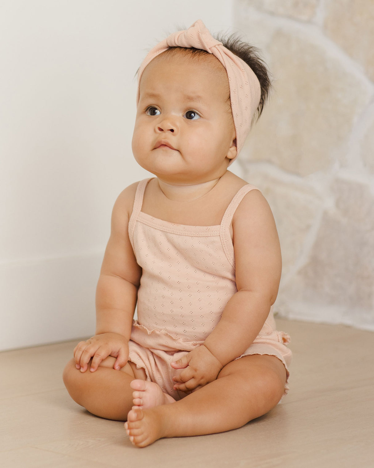 Pointelle Tank + Shortie Set || Melon by Quincy Mae