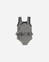 Skirted One-Piece || Black Gingham by Rylee + Cru