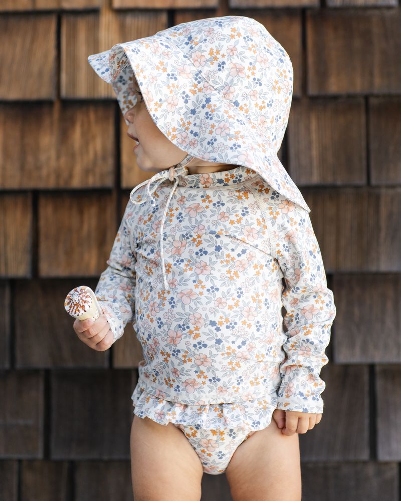 Rashguard Girls Set || Flower Fields by Rylee + Cru